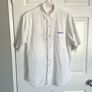 Vintage Aruba 100% Cotton Button Down Shirt
